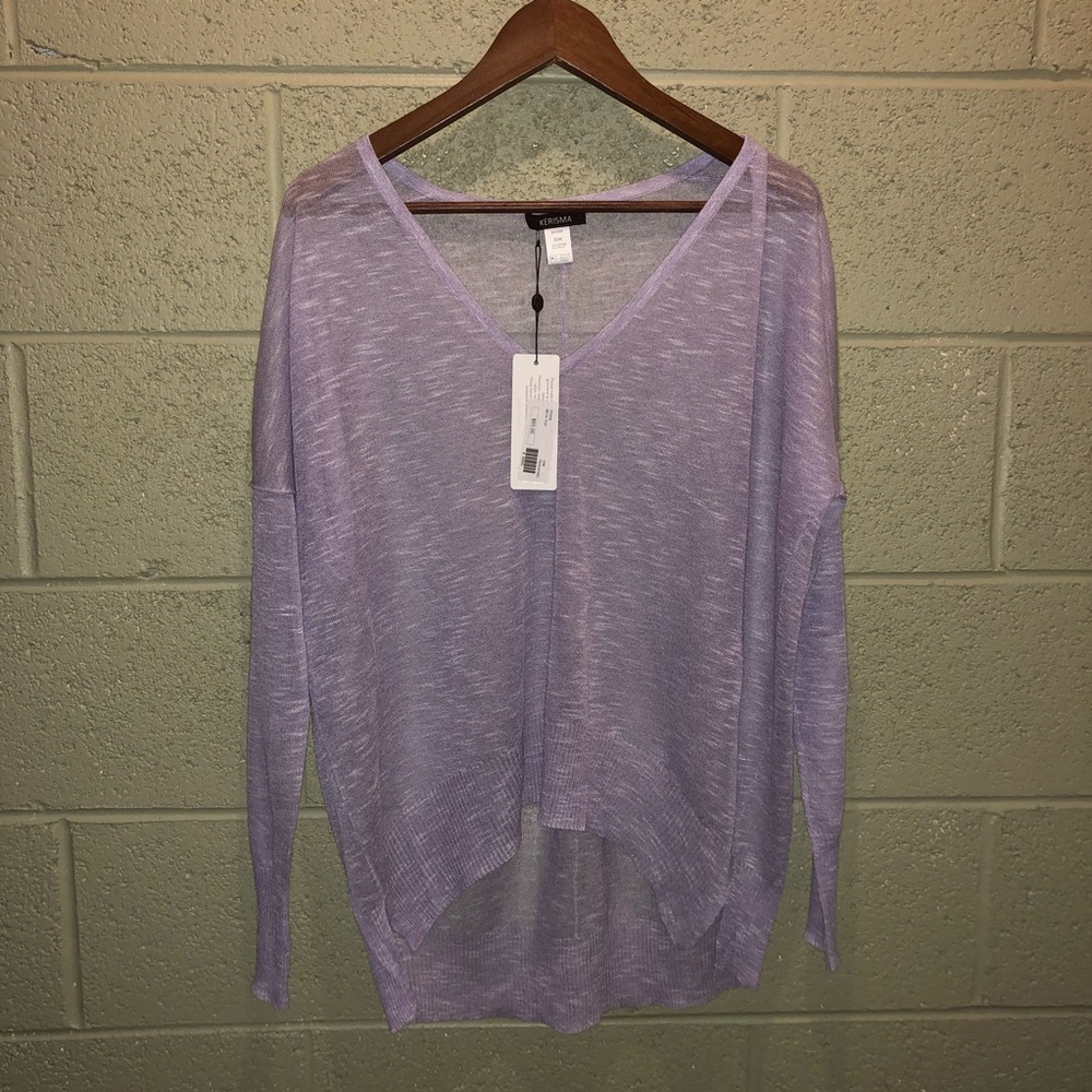 NWT! Periwinkle Kerisma Hi-Lo Sheer L/S! S/M